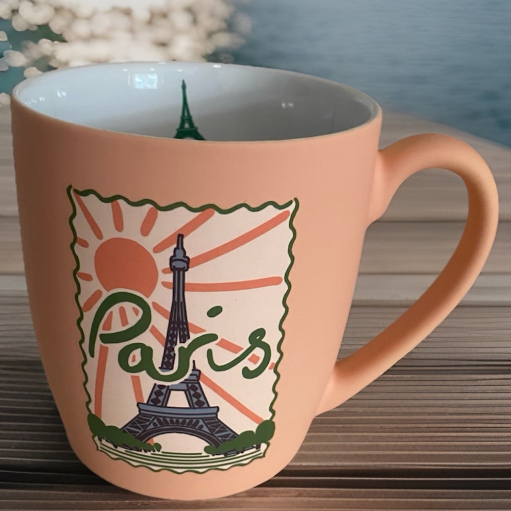 🆕 Punch Studio Paris Eiffel Tower Coffee/Tea Mug 20oz Oversized Soup Cup